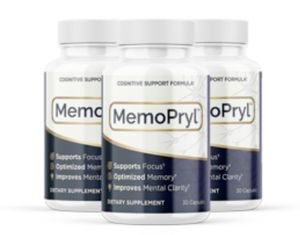 MemoPryl Brain Support Supplement Bottles
